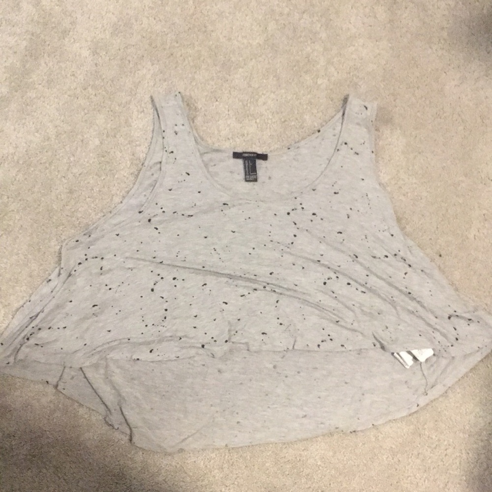 paint splattered crop top